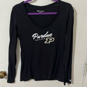Purdue V-neck Long Sleeve